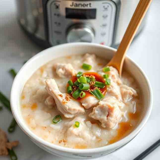 Bubur Ayam - Cook Chicken Rice Porridge in Your Rice Cooker